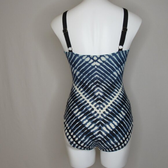 Calvin Klein Blue Starburst Printed Swimsuit One Piece Women's 6 - Picture 4 of 9